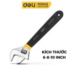 Mỏ Lết Đa Năng Deli Cao Cấp 6 Inch/8 Inch Deli - Tiện Dụng Cho Công Việc Sửa Chữa - Chất Liệu Thép Chống Ăn Mòn Chắc Chắ